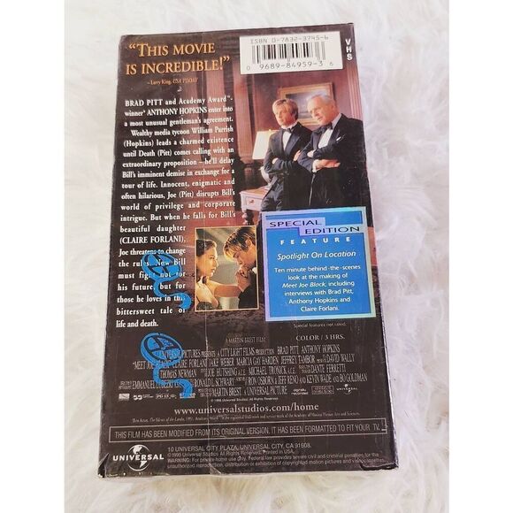 Meet Joe Black VHS- sealed - Picture 2 of 6